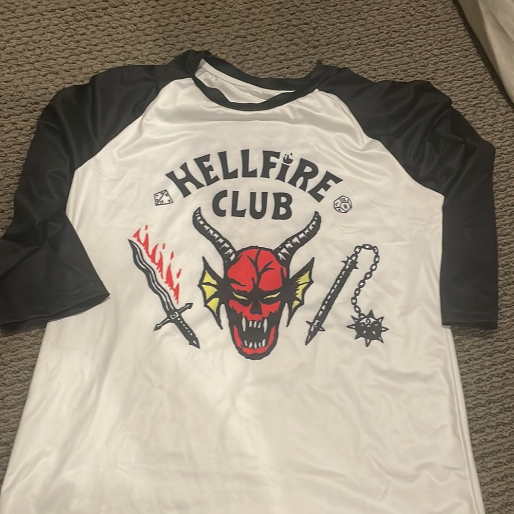 Hellfire stranger things tee